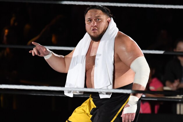 TOKYO,JAPAN - JUNE 29: Samoa Joe enters the ring during the WWE Live Tokyo at Ryogoku Kokugikan on June 29, 2019 in Tokyo, Japan. (Photo by Etsuo Hara/Getty Images)