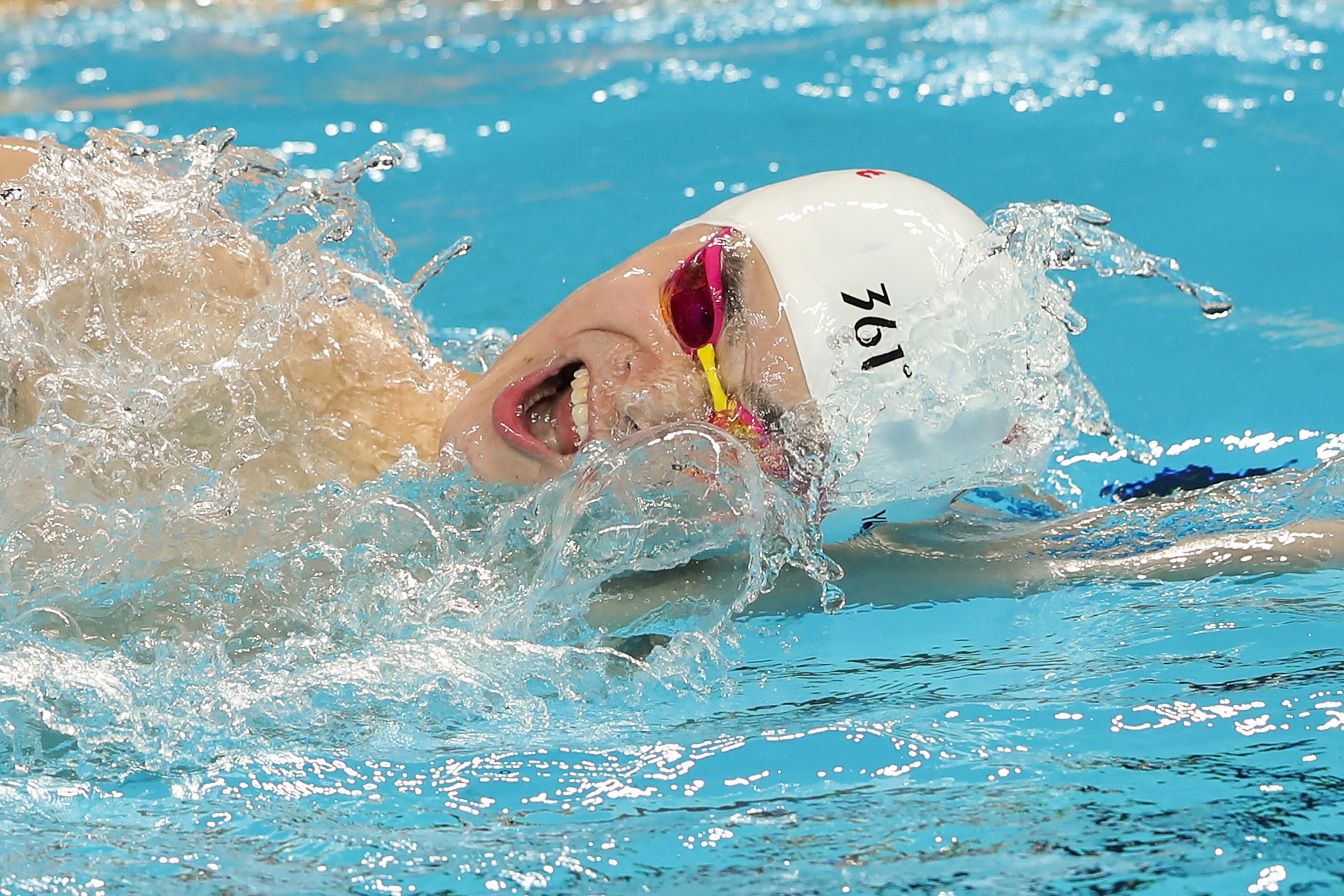 BEIJING, CHINA - JANUARY 19:  Sun Yang of China competes in the Men's 400m Freestyle Final during the day two of FINA Champions Swim Series 2020-Beijing at Ying Tung Swimming Hall of National Olympic Sports Center on January 19, 2020 in Beijing, China.  (Photo by Lintao Zhang/Getty Images)