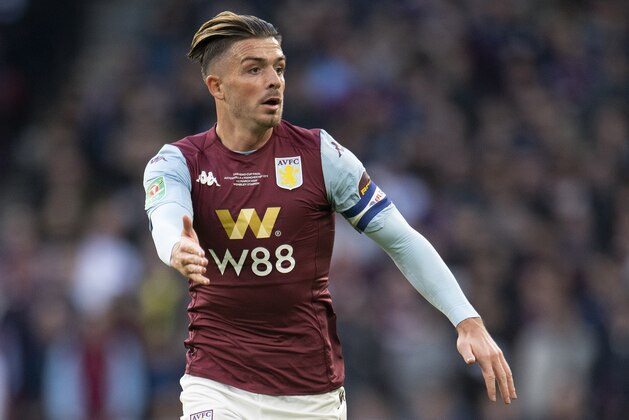 LONDON, ENGLAND - MARCH 01: Jack Grealish of Aston Villa during the Carabao Cup Final between Aston Villa and Manchester City at Wembley Stadium on March 01, 2020 in London, England. (Photo by Visionhaus)