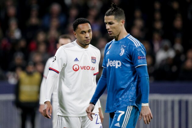 LYON, FRANCE - FEBRUARY 26: Kenny Tete of Olympique Lyon during the UEFA Champions League  match between Olympique Lyon v Juventus at the Parc Olympique Lyonnais on February 26, 2020 in Lyon France (Photo by Erwin Spek/Soccrates/Getty Images)