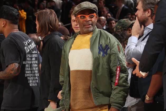 NEW YORK, NY - MARCH 2: Celebrity, Spike Lee, attends a game between the Houston Rockets and the New York Knicks on March 2, 2020 at Madison Square Garden in New York City, New York.  NOTE TO USER: User expressly acknowledges and agrees that, by downloading and or using this photograph, User is consenting to the terms and conditions of the Getty Images License Agreement. Mandatory Copyright Notice: Copyright 2020 NBAE  (Photo by Nathaniel S. Butler/NBAE via Getty Images)