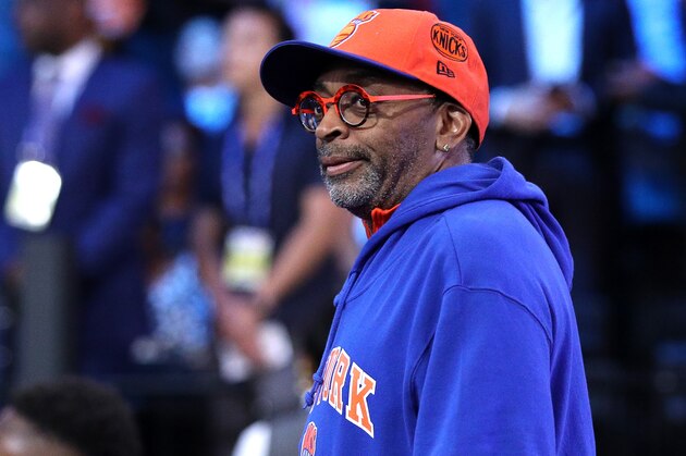 NEW YORK, NEW YORK - JUNE 20: Director and New York Knicks fan Spike Lee looks on before the start of the 2019 NBA Draft at the Barclays Center on June 20, 2019 in the Brooklyn borough of New York City. NOTE TO USER: User expressly acknowledges and agrees that, by downloading and or using this photograph, User is consenting to the terms and conditions of the Getty Images License Agreement. (Photo by Mike Lawrie/Getty Images)