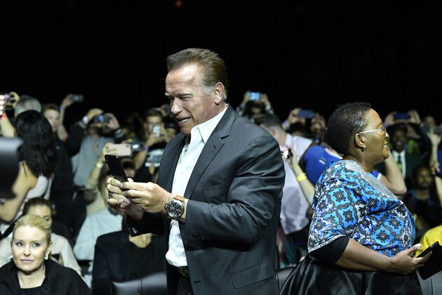 JOHANNESBURG, SOUTH AFRICA - MAY 18: Arnold Schwarzenegger is seen during the Arnold Sports Festival Africa 2019 at Sandton Convention Centre on May 18, 2019 in Johannesburg, South Africa. (Photo by Lefty Shivambu/Gallo Images/Getty Images) JOHANNESBURG, SOUTH AFRICA - MAY 18: Arnold Schwarzenegger is seen during the Arnold Sports Festival Africa 2019 at Sandton Convention Centre on May 18, 2019 in Johannesburg, South Africa. (Photo by Lefty Shivambu/Gallo Images/Getty Images)