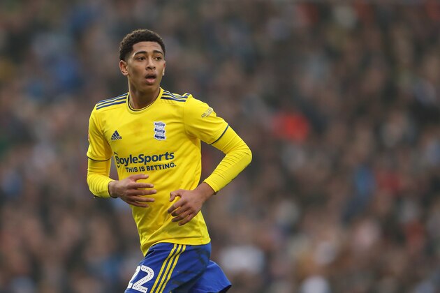 BIRMINGHAM, ENGLAND - JANUARY 25: Jude Bellingham of Birmingham City during the FA Cup Fourth Round match between Coventry City and Birmingham City at St Andrew's Trillion Trophy Stadium on January 25, 2020 in Birmingham, England. (Photo by James Williamson - AMA/Getty Images)