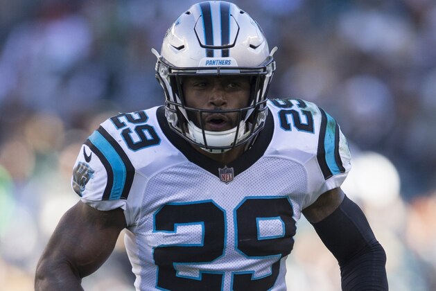 PHILADELPHIA, PA - OCTOBER 21: Mike Adams #29 of the Carolina Panthers reacts against the Philadelphia Eagles at Lincoln Financial Field on October 21, 2018 in Philadelphia, Pennsylvania. (Photo by Mitchell Leff/Getty Images)