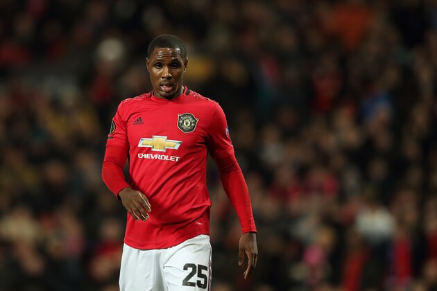 MANCHESTER, ENGLAND - FEBRUARY 27: Odion Ighalo of Manchester United during the UEFA Europa League round of 32 second leg match between Manchester United and Club Brugge at Old Trafford on February 27, 2020 in Manchester, United Kingdom. (Photo by James Williamson - AMA/Getty Images)