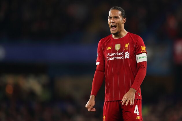 LONDON, ENGLAND - MARCH 03: Virgil van Dijk of Liverpool during the FA Cup Fifth Round match between Chelsea FC and Liverpool FC at Stamford Bridge on March 3, 2020 in London, England. (Photo by James Williamson - AMA/Getty Images) LONDON, ENGLAND - MARCH 03: Virgil van Dijk of Liverpool during the FA Cup Fifth Round match between Chelsea FC and Liverpool FC at Stamford Bridge on March 3, 2020 in London, England. (Photo by James Williamson - AMA/Getty Images)