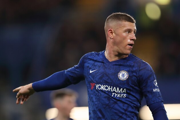 LONDON, ENGLAND - MARCH 03: Ross Barkley of Chelsea during the FA Cup Fifth Round match between Chelsea FC and Liverpool FC at Stamford Bridge on March 3, 2020 in London, England. (Photo by James Williamson - AMA/Getty Images)