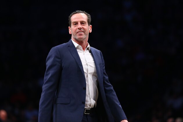 NEW YORK, NEW YORK - FEBRUARY 24: Head Coach Kenny Atkinson of the Brooklyn Nets looks on against the Brooklyn Nets at Barclays Center on February 24, 2020 in New York City. Orlando Magic defeated the Brooklyn Nets 115-113. NOTE TO USER: User expressly acknowledges and agrees that, by downloading and or using this photograph, User is consenting to the terms and conditions of the Getty Images License Agreement. (Photo by Mike Stobe/Getty Images) NEW YORK, NEW YORK - FEBRUARY 24: Head Coach Kenny Atkinson of the Brooklyn Nets looks on against the Brooklyn Nets at Barclays Center on February 24, 2020 in New York City. Orlando Magic defeated the Brooklyn Nets 115-113. NOTE TO USER: User expressly acknowledges and agrees that, by downloading and or using this photograph, User is consenting to the terms and conditions of the Getty Images License Agreement. (Photo by Mike Stobe/Getty Images)