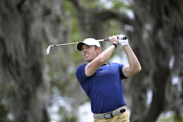 Rory McIlroy, of Northern Ireland, watches his tee shot on the second hole during the final round of the Arnold Palmer Invitational golf tournament, Sunday, March 8, 2020, in Orlando, Fla. (AP Photo/Phelan M. Ebenhack)