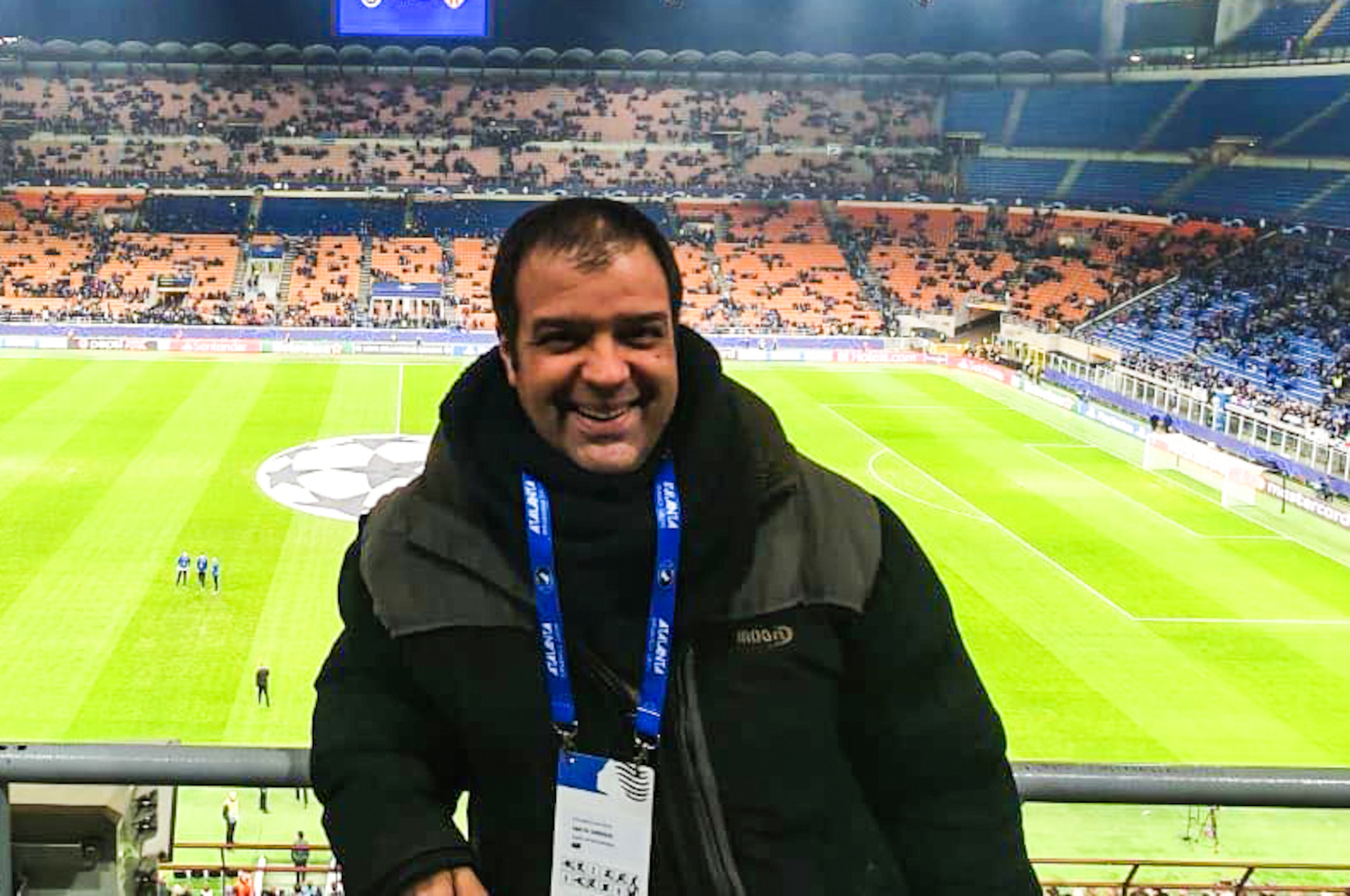Kike Mateu at the San Siro
