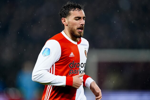 ROTTERDAM, NETHERLANDS - MARCH 5: Orkun Kokcu of Feyenoord  during the Dutch KNVB Beker  match between Feyenoord v NAC Breda at the Stadium Feijenoord on March 5, 2020 in Rotterdam Netherlands (Photo by Geert van Erven/Soccrates/Getty Images)