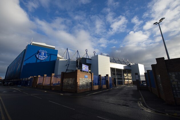 LIVERPOOL, ENGLAND - NOVEMBER 13: A general view from Goodison Road outside Goodison Park, home of Everton FC on November 13, 2018 in Liverpool, United Kingdom. (Photo by Visionhaus/Getty Images)