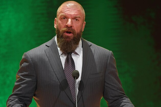 LAS VEGAS, NEVADA - OCTOBER 11:  WWE Executive Vice President of Talent, Live Events and Creative Paul