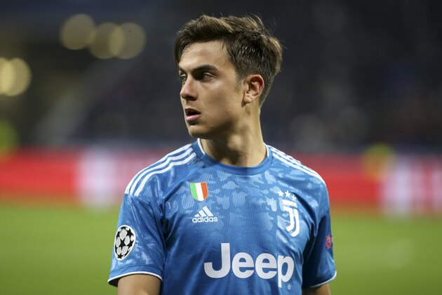 LYON, FRANCE - FEBRUARY 26: Paulo Dybala of Juventus during the UEFA Champions League round of 16 first leg match between Olympique Lyonnais (OL) and Juventus at Groupama Stadium on February 26, 2020 in Decines near Lyon, France. (Photo by Jean Catuffe/Getty Images)