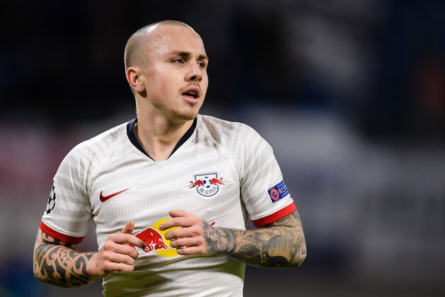 Jose Angel Esmoris Tasende ( Angelino )  of Red Bull Leipzig during the UEFA Champions League round of 16 second leg match between Red Bull Leipzig and Tottenham Hotspur FC at the Red Bull Arena on March 10, 2020 in Leipzig, Germany(Photo by ANP Sport via Getty Images)