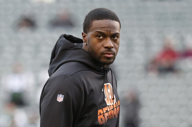 Cincinnati Bengals wide receiver A.J. Green practices before an NFL football game against the New York Jets, Sunday, Dec. 1, 2019, in Cincinnati. (AP Photo/Frank Victores)