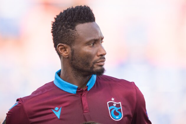 GETAFE, SPAIN - SEPTEMBER 19: John Obi Mikel of Trabzonspor looks on  during the UEFA Europa League group C match between Getafe CF and Trabzonspor at Coliseum Alfonso Perez on September 19, 2019 in Getafe, Spain. (Photo by TF-Images/Getty Images)