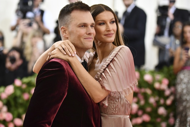 Tom Brady, left, and Gisele Bundchen attend The Metropolitan Museum of Art's Costume Institute benefit gala celebrating the opening of the