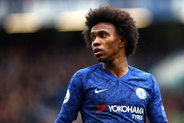 LONDON, ENGLAND - MARCH 08: Willian of Chelsea FC during the Premier League match between Chelsea FC and Everton FC at Stamford Bridge on March 08, 2020 in London, United Kingdom. (Photo by Chloe Knott - Danehouse/Getty Images)