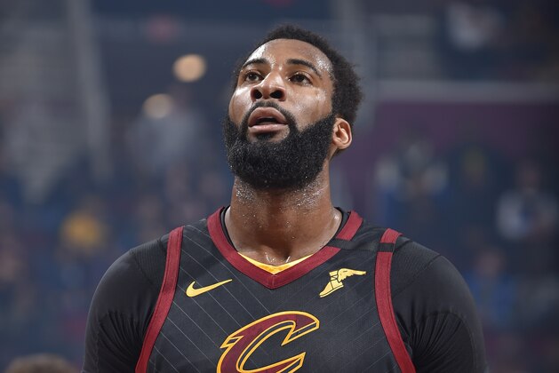 CLEVELAND, OH - MARCH 8: Andre Drummond #3 of the Cleveland Cavaliers shoots free throws during the game on March 8, 2020 at Rocket Mortgage FieldHouse in Cleveland, Ohio. NOTE TO USER: User expressly acknowledges and agrees that, by downloading and/or using this Photograph, user is consenting to the terms and conditions of the Getty Images License Agreement. Mandatory Copyright Notice: Copyright 2020 NBAE (Photo by David Liam Kyle/NBAE via Getty Images)