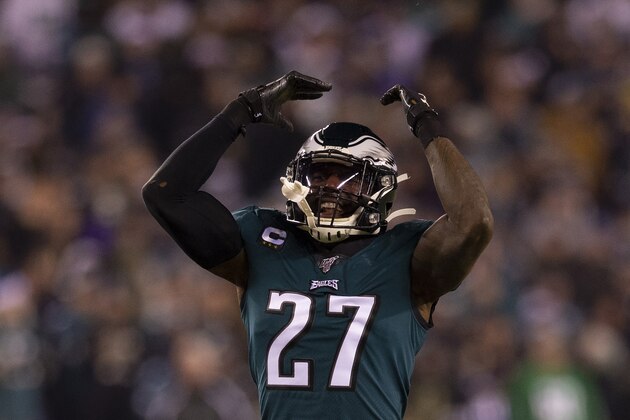 PHILADELPHIA, PA - DECEMBER 22: Malcolm Jenkins #27 of the Philadelphia Eagles reacts against the Dallas Cowboys at Lincoln Financial Field on December 22, 2019 in Philadelphia, Pennsylvania. (Photo by Mitchell Leff/Getty Images)