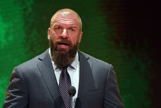 LAS VEGAS, NEVADA - OCTOBER 11:  WWE Executive Vice President of Talent, Live Events and Creative Paul