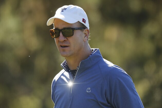 PEBBLE BEACH, CALIFORNIA - FEBRUARY 07: Former NFL player Peyton Manning looks on during the second round of the AT&T Pebble Beach Pro-Am at Monterey Peninsula Country Club on February 07, 2020 in Pebble Beach, California. (Photo by Michael Reaves/Getty Images) PEBBLE BEACH, CALIFORNIA - FEBRUARY 07: Former NFL player Peyton Manning looks on during the second round of the AT&T Pebble Beach Pro-Am at Monterey Peninsula Country Club on February 07, 2020 in Pebble Beach, California. (Photo by Michael Reaves/Getty Images)