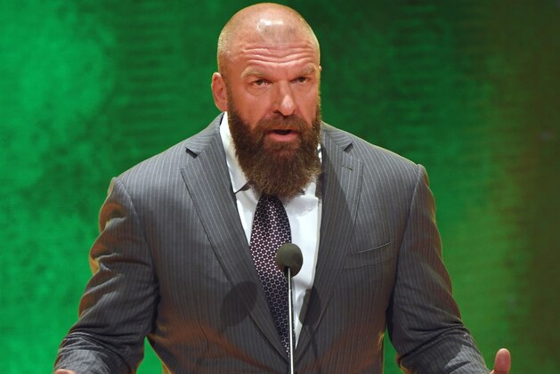 LAS VEGAS, NEVADA - OCTOBER 11:  WWE Executive Vice President of Talent, Live Events and Creative Paul
