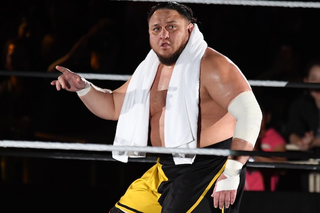 TOKYO,JAPAN - JUNE 29: Samoa Joe enters the ring during the WWE Live Tokyo at Ryogoku Kokugikan on June 29, 2019 in Tokyo, Japan. (Photo by Etsuo Hara/Getty Images)