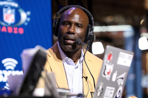 MIAMI, FLORIDA - JANUARY 31: Former NFL player Terrell Davis speaks onstage during day 3 of SiriusXM at Super Bowl LIV on January 31, 2020 in Miami, Florida. (Photo by Cindy Ord/Getty Images for SiriusXM )