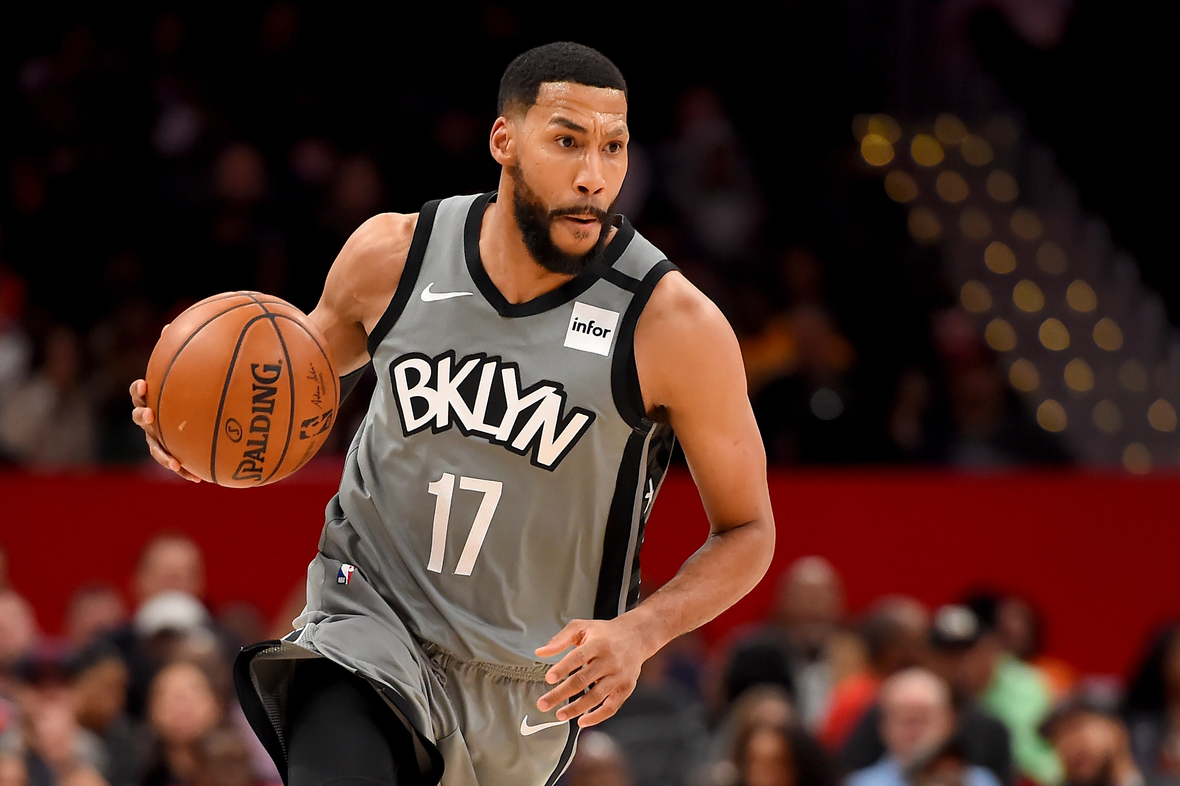 WASHINGTON, DC - FEBRUARY 26: Garrett Temple #17 of the Brooklyn Nets dribbles against the Washington Wizards during the second half at Capital One Arena on February 26, 2020 in Washington, DC. NOTE TO USER: User expressly acknowledges and agrees that, by downloading and or using this photograph, User is consenting to the terms and conditions of the Getty Images License Agreement. (Photo by Will Newton/Getty Images) WASHINGTON, DC - FEBRUARY 26: Garrett Temple #17 of the Brooklyn Nets dribbles against the Washington Wizards during the second half at Capital One Arena on February 26, 2020 in Washington, DC. NOTE TO USER: User expressly acknowledges and agrees that, by downloading and or using this photograph, User is consenting to the terms and conditions of the Getty Images License Agreement. (Photo by Will Newton/Getty Images)