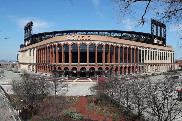 FLUSHING, NEW YORK - MARCH 26:  Citi Field is empty on the scheduled date for Opening Day March 26, 2020 in Flushing, New York.  Major League Baseball has postponed the start of its season due to the coronavirus (COVID-19) outbreak and MLB commissioner Rob Manfred recently said the league is