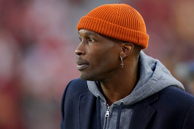 SANTA CLARA, CALIFORNIA - DECEMBER 21: Former NFL player Chad Ochocinco Johnson looks on during warmups before the Los Angeles Rams and San Francisco 49ers game at Levi's Stadium on December 21, 2019 in Santa Clara, California. (Photo by Thearon W. Henderson/Getty Images)