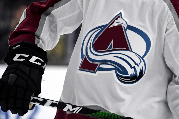 LAS VEGAS, NEVADA - DECEMBER 23:  Samuel Girard #49 of the Colorado Avalanche skates on the ice during a game against the Vegas Golden Knights at T-Mobile Arena on December 23, 2019 in Las Vegas, Nevada.  (Photo by Ethan Miller/Getty Images)