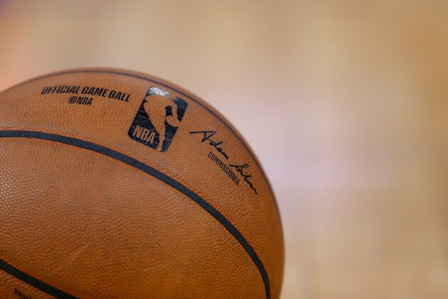 SAN FRANCISCO, CALIFORNIA - MARCH 07: A detail shot of the gam e ball during the game between the Golden State Warriors and the Philadelphia 76ers at Chase Center on March 07, 2020 in San Francisco, California. NOTE TO USER: User expressly acknowledges and agrees that, by downloading and/or using this photograph, user is consenting to the terms and conditions of the Getty Images License Agreement. (Photo by Lachlan Cunningham/Getty Images)