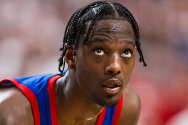 LUBBOCK, TEXAS - MARCH 07: Guard Marcus Garrett #0 of the Kansas Jayhawks watches a free throw during the second half of the college basketball game against the Texas Tech Red Raiders on March 07, 2020 at United Supermarkets Arena in Lubbock, Texas. (Photo by John E. Moore III/Getty Images)