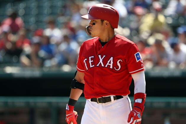 ARLINGTON, TEXAS - SEPTEMBER 15: Shin-Soo Choo #17 of the Texas Rangers at Globe Life Park in Arlington on September 15, 2019 in Arlington, Texas. (Photo by Ronald Martinez/Getty Images) ARLINGTON, TEXAS - SEPTEMBER 15: Shin-Soo Choo #17 of the Texas Rangers at Globe Life Park in Arlington on September 15, 2019 in Arlington, Texas. (Photo by Ronald Martinez/Getty Images)