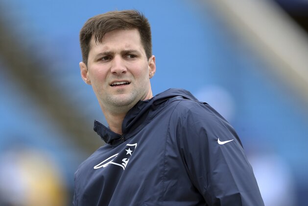 New England Patriots backup quarterback Cody Kessler warms up before an NFL football game against the Buffalo Bills, Sunday, Sept. 29, 2019, in Orchard Park, N.Y. (AP Photo/Ron Schwane) New England Patriots backup quarterback Cody Kessler warms up before an NFL football game against the Buffalo Bills, Sunday, Sept. 29, 2019, in Orchard Park, N.Y. (AP Photo/Ron Schwane)