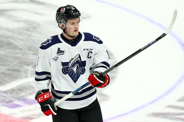 HAMILTON, ON - JANUARY 16:  Alexis Lafreniere #11 of Team White skates during warm up for the 2020 CHL/NHL Top Prospects Game against Team Red at FirstOntario Centre on January 16, 2020 in Hamilton, Canada.  (Photo by Vaughn Ridley/Getty Images)