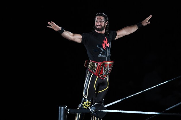 TOKYO,JAPAN - JUNE 29: Seth Rollins enters the ring during the WWE Live Tokyo at Ryogoku Kokugikan on June 29, 2019 in Tokyo, Japan. (Photo by Etsuo Hara/Getty Images)