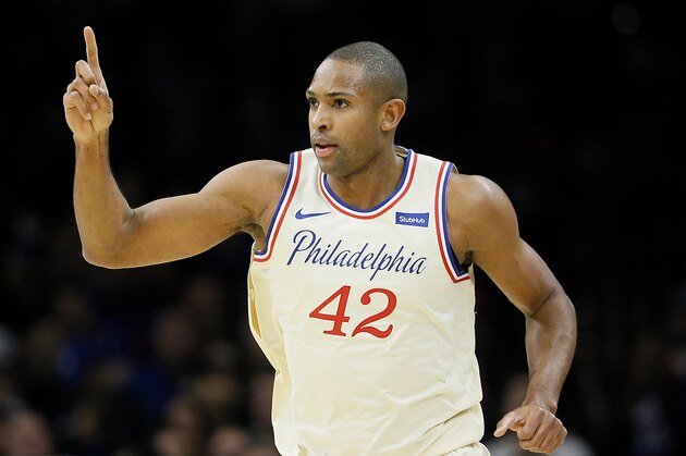 Philadelphia 76ers' Al Horford plays during an NBA basketball game against the Washington Wizards, Saturday, Dec. 21, 2019, in Philadelphia. (AP Photo/Matt Slocum)