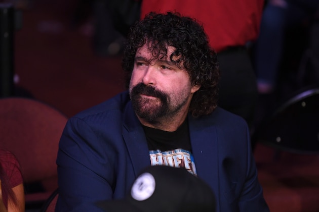 INGLEWOOD, CA - DECEMBER 29:  WWE superstar Mick Foley is seen in attendance during the UFC 232 event inside The Forum on December 29, 2018 in Inglewood, California. (Photo by Josh Hedges/Zuffa LLC/Zuffa LLC via Getty Images)