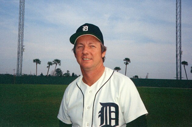 Al Kaline, outfielder for the Detroit Tigers, poses during spring training in Tampa, Fla., 1974.  (AP Photo)