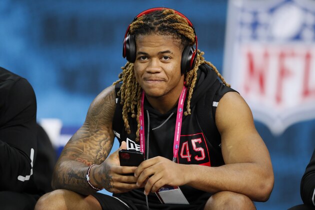 Ohio State defensive lineman Chase Young watches a drill at the NFL football scouting combine in Indianapolis, Saturday, Feb. 29, 2020. (AP Photo/Charlie Neibergall) Ohio State defensive lineman Chase Young watches a drill at the NFL football scouting combine in Indianapolis, Saturday, Feb. 29, 2020. (AP Photo/Charlie Neibergall)