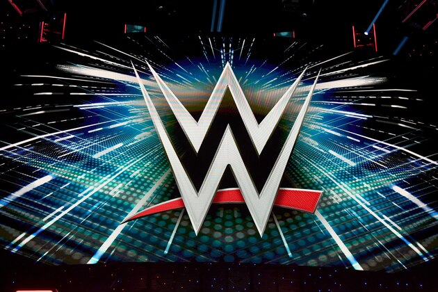 LAS VEGAS, NEVADA - OCTOBER 11: A WWE logo is shown on a screen before a WWE news conference at T-Mobile Arena on October 11, 2019 in Las Vegas, Nevada. It was announced that WWE wrestler Braun Strowman will face heavyweight boxer Tyson Fury and WWE champion Brock Lesnar will take on former UFC heavyweight champion Cain Velasquez at the WWE's Crown Jewel event at Fahd International Stadium in Riyadh, Saudi Arabia on October 31. (Photo by Ethan Miller/Getty Images) LAS VEGAS, NEVADA - OCTOBER 11: A WWE logo is shown on a screen before a WWE news conference at T-Mobile Arena on October 11, 2019 in Las Vegas, Nevada. It was announced that WWE wrestler Braun Strowman will face heavyweight boxer Tyson Fury and WWE champion Brock Lesnar will take on former UFC heavyweight champion Cain Velasquez at the WWE's Crown Jewel event at Fahd International Stadium in Riyadh, Saudi Arabia on October 31. (Photo by Ethan Miller/Getty Images)