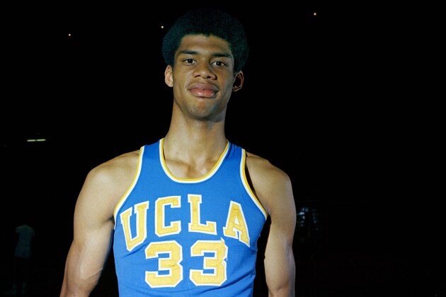 UCLA's Lew Alcindor is seen, March 1967. (AP Photo) UCLA's Lew Alcindor is seen, March 1967. (AP Photo)
