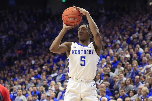LEXINGTON, KENTUCKY - FEBRUARY 15:  Immanuel Quickley #5 of the Kentucky Wildcats shoots the ball against the Ole Miss Rebels at Rupp Arena on February 15, 2020 in Lexington, Kentucky. (Photo by Andy Lyons/Getty Images)