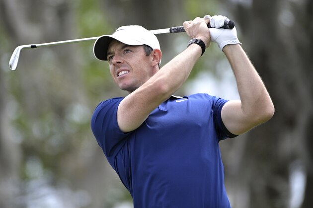 Rory McIlroy, of Northern Ireland, watches his tee shot on the second hole during the final round of the Arnold Palmer Invitational golf tournament, Sunday, March 8, 2020, in Orlando, Fla. (AP Photo/Phelan M. Ebenhack)