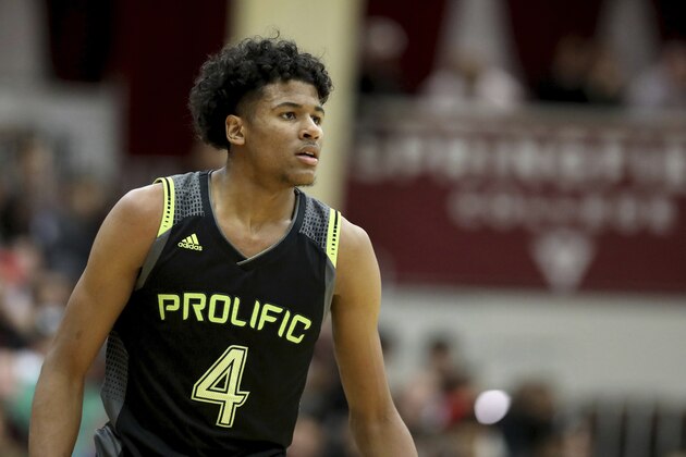 Prolific Prep's Jalen Green #4 is seen against La Lumiere during a high school basketball game at the Hoophall Classic, Sunday, January 19, 2020, in Springfield, MA. (AP Photo/Gregory Payan)